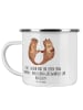 Mr. & Mrs. Panda Kaffeetasse Hochzeit Liebe Lachen mit Spruch in Transparent