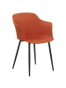 Beliani 2er-Set Esszimmerstuhl ELIM in Orange/Schwarz