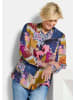 GOLDNER Viskosebluse mit Patchwork-Print in bunt / gemustert