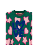 Denokids Strickpullover Stars&Hearts in gruen