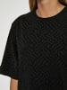 Peppercorn Top in Black Jacquard