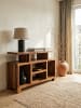 KADIMA DESIGN Sideboard Massivholz 115 x 76 x 40 cm Landhaus-Stil