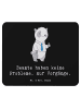 Mr. & Mrs. Panda Mauspad Beamter ohne Probleme mit Spruch in Schwarz