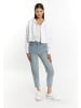 myMo Damen Zip Hoodie Cropped in Weiss