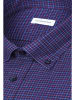 Seidensticker Flanellhemd Slim in Dunkelblau