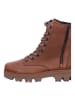 Paul Green Schnürstiefeletten in cognac