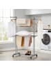 SONGMICS Wäscheständer Bunji in Grau - (B)63.5 x (H)148 x (T)125.5 cm