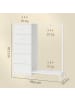 SONGMICS Garderobenständer Bellah in Weiß - (B)30 x (H)117.7 x (T)96.2 cm