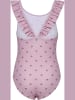 Hummel Badeanzug "Bee Aop Frill Swimsuit" in Lila