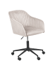 Beliani Bürostuhl VENICE in Beige/Schwarz - (W) 64 x (H) 89 x (L) 64 cm