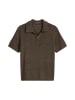 Marc O'Polo Kurzarm-Pullover regular in Dark Nickle
