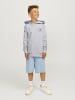 JACK & JONES Junior Kapuzenpullover in White Melange