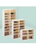 relaxdays Faltbarer Schuhschrank in Weiß/ Braun - (B)86,5 x (H)66,5 x (T)34,5 cm