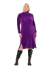 Ulla Popken Midikleid in dunkles violett