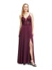 Vera Mont Abiballkleid mit Spitze in Shiny Bordeaux