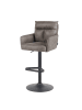 DUBI Möbel 2er-Set: Barhocker Aris in Taupe - (B)54 x (H)101 x  (T)57 cm