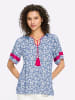 Heine Tunikashirt in himmelblau-ecru-bedruckt