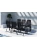ebuy24 Gartenset Mirko Schwarz 90 x 205 cm