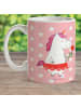 Mr. & Mrs. Panda Becher Einhorn Dame ohne Spruch in Rot Pastell