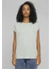 Urban Classics Urban Classics Damen Ladies Extended Shoulder Tee in frostmint