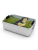 Mr. & Mrs. Panda Bentobox Pinguin Blumen Design ohne Spruch in Weiß
