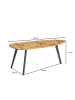 FineBuy Couchtisch "FB59388" in Braun /