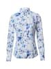 Bluse in weiß blau - 0116