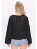 IZIA Women Cardigan in black
