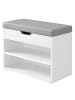 VASAGLE Schuhbank Custos in Wolkenweiß - (B)30 x (H)44 x (T)60 cm
