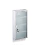 relaxdays Medizinschrank in Silber - (B)27 x (H)57 x (T)12 cm