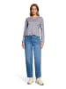 Betty Barclay Blusenshirt mit Gummizug in Blau/Braun