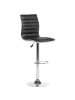Beliani 2er-Set Drehhocker LUCERNE in Schwarz/Silber
