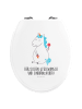 Mr. & Mrs. Panda klo deckel Einhorn Baby mit Spruch in Weiß