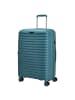 D&N Travel Line 4500+ - 4-Rollen-Trolley M 65 cm erw. (black) in petrol