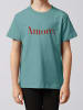 wat? Apparel T-Shirt Amore in Teal Monstera
