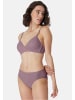 Schiesser Slip Essentials Cotton in Lila / beige