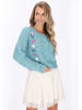 IZIA Cardigan in blue mint