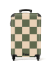 NoBoringSuitCases Suitcase Kariertes Grün und Beige – Geräumiger