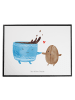 Mr. & Mrs. Panda Schreibauflage Kaffee Bohne ohne Spruch in Weiß