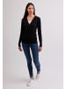 CASH-MERE.CH Cardigan V-Ausschnitt in Schwarz