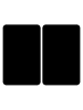 Wenko Herdabdeckplatten BLACK, 2 Stück in Schwarz, (B) 30 x (L) 52 cm
