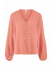 Hessnatur Hessnatur Musselin Bluse Relaxed aus reiner Bio-Baumwolle in pfirsichrot