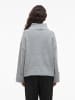 Vila Strickpullover in Light Grey Melange