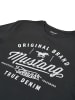 Mustang T-Shirt Basic Print Tee in Schwarz