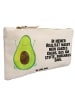 Mr. & Mrs. Panda Mäppchen Avocado Glücklich mit Spruch in Weiß