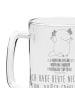 Mr. & Mrs. Panda Gravur Bierkrug Axolotl Hurra mit Spruch in Transparent