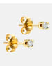 Diamant L'éternel Ohrstecker aus 585 Gelbgold mit 0.10 Karat Diamant