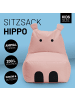 Lumaland LUMALAND Animal Line Kindersitzsack Hippo - Pastell Pink