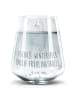 Mr. & Mrs. Panda Trinkglas Otter Bauch mit Spruch in Transparent