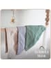 Räuberella 3er Set Musselin Lätzchen in Mint, Blau & Beige - 35 x 35cm